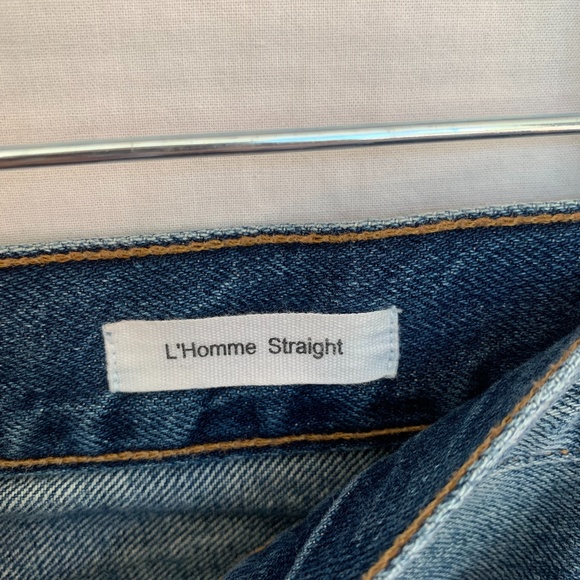 FRAME MENS JEANS - DISTRESSED - SIZE 30 - STRAIGHT LEG - Picture 4 of 6